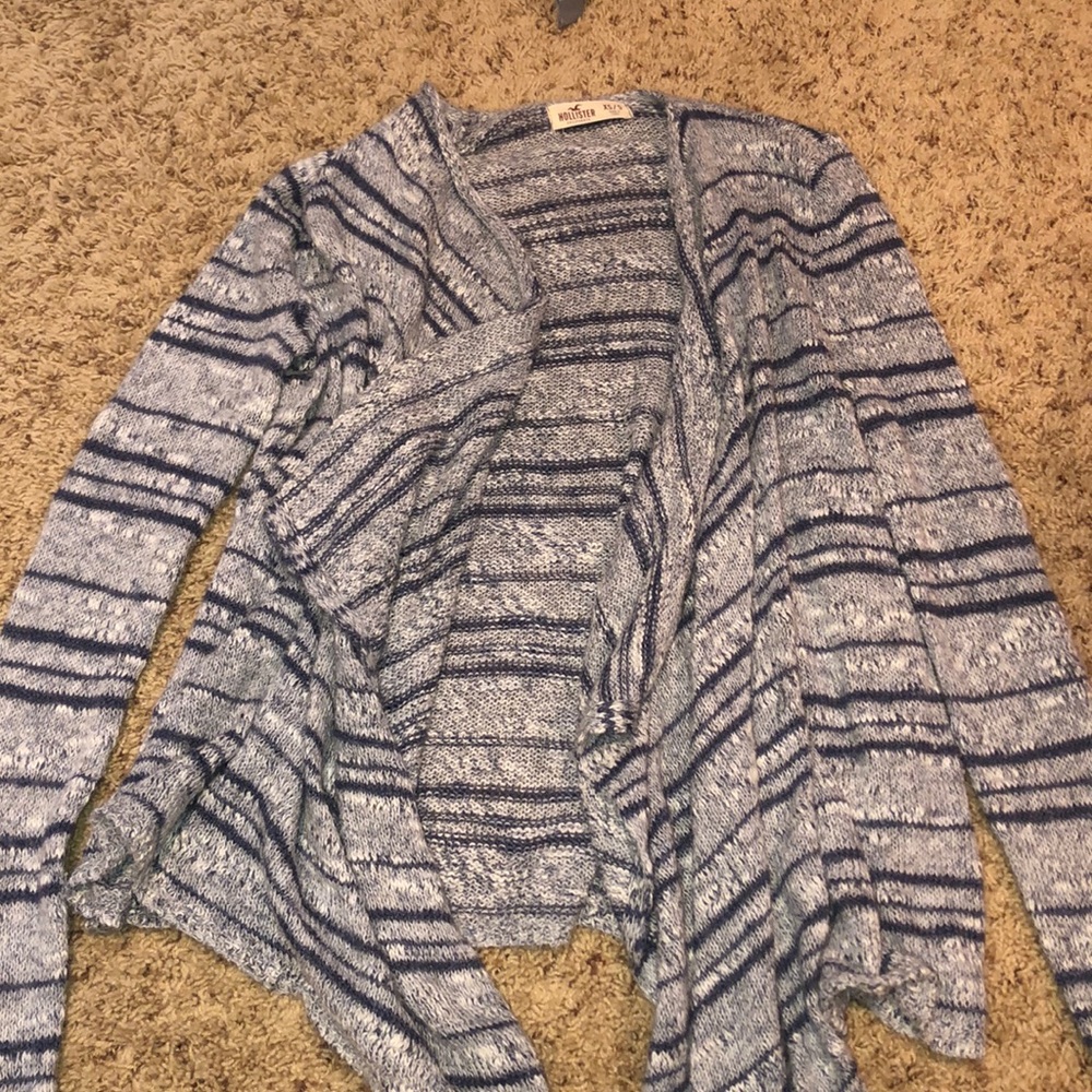 Striped hollister cartigan size xs/s.